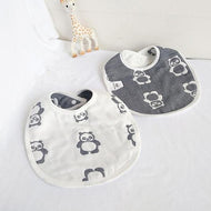 Two sides 100% Cotton Gauze Baby Bibs 6 Layers All Seasons Infant Unisex Clothing Accessories Bibs For Baby and Kids