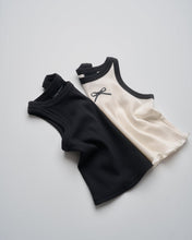Load image into Gallery viewer, Bow Ribbed Tank - Vanilla
