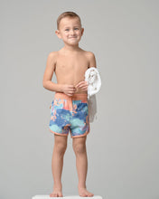 Load image into Gallery viewer, Boy's Swim Short - Melon Watercolor
