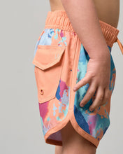 Load image into Gallery viewer, Boy's Swim Short - Melon Watercolor
