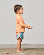 Load image into Gallery viewer, Boy's Swim Short - Melon Watercolor
