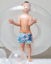Load image into Gallery viewer, Boy's Swim Short - Melon Watercolor
