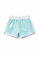 Load image into Gallery viewer, Boy's Swim Short - Mint Check
