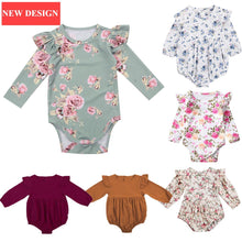 Load image into Gallery viewer, Toddler Infant Newborn Baby Girls Kids Long Butterfly Sleeve Romper Outfits Playsuit Jumpsuit
