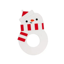 Load image into Gallery viewer, Silicone Christmas Teether, Holiday Snowman

