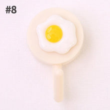 Load image into Gallery viewer, Cartoon Fruit Sticky Hook Multifunctional Punch-free Hook Kitchen Bathroom Wall Hanging Cute Paste Hook Traceless Adhesive Clasp Cute Adhesive Hooks Plastic Hooks for Hanging Cartoon Adhesive Wall Mount Hook for Home Bathroom
