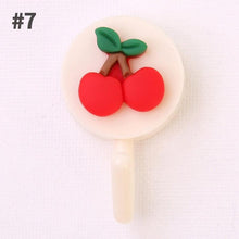 Load image into Gallery viewer, Cartoon Fruit Sticky Hook Multifunctional Punch-free Hook Kitchen Bathroom Wall Hanging Cute Paste Hook Traceless Adhesive Clasp Cute Adhesive Hooks Plastic Hooks for Hanging Cartoon Adhesive Wall Mount Hook for Home Bathroom
