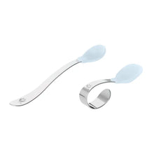 Load image into Gallery viewer, Silicone and Stainless Steel Training Spoons
