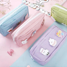 Load image into Gallery viewer, Classic Cartoon Large Capacity Stylish Students Pencil Pouch Cute Creative Design Case For School
