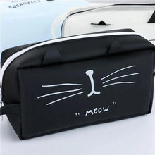 Load image into Gallery viewer, Creative Leather Black Large Capacity  Pencil Pouch For Students Unique Colors Stationery Office Pencil Cases

