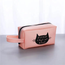 Load image into Gallery viewer, Creative Leather Black Large Capacity  Pencil Pouch For Students Unique Colors Stationery Office Pencil Cases
