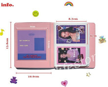Load image into Gallery viewer, Custom 64 Card Photo Album Mini Collect Book 3 Inch For Polaroid Photo Card Photocard Ring Binder Cover Refillable Notebook Photo Album
