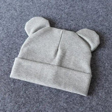 Load image into Gallery viewer, Cute Baby 0-12M Hat With Ears Casual Style Kids Autumn Winter Hat Classic  Boys And Girls Beanie
