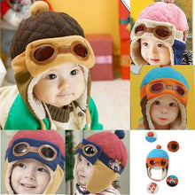 Load image into Gallery viewer, Cute Cartoon Winter Warm Baby Earflap Full Cover Beanies Classic Fur Soft Baby Hats For Girls And Boys Winter Beanies
