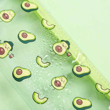 Load image into Gallery viewer, Cute Fruit Theme Pencil Case Unique Design Avocado Pattern Transparent Pencil Pouch School Pencil Bag For Students
