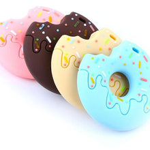 Load image into Gallery viewer, Gingerbread Man Raccoon Donut Silicone Teether Latex Free Teething Toy Baby Gift Food Grade Silicone
