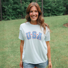 Load image into Gallery viewer, FINAL SALE Relaxed Fit Zip Breastfeeding Tee - Special USA Edition
