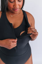 Load image into Gallery viewer, One Piece Zip Breastfeeding Swimsuit 2026

