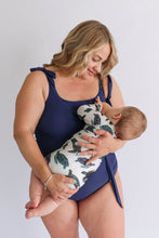 Load image into Gallery viewer, One Piece Tie Shoulder Breastfeeding Swimsuit 2026
