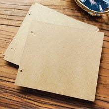 Load image into Gallery viewer, DIY Photo Albums Wedding Photo  Scrapbook 20Pages Cover Self Adhesive Scrapbook Album Case Binding Hardcover Craft Blank Black Page Wedding and Anniversary Family Photo Album
