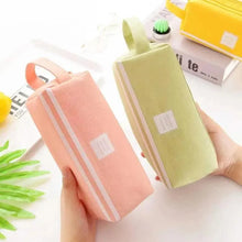 Load image into Gallery viewer, Durable Simple Large Capacity School Stationery Double Layer Case  Students Unique Design High Quality Office Handbag Pencil Case
