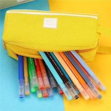 Load image into Gallery viewer, Durable Simple Large Capacity School Stationery Double Layer Case  Students Unique Design High Quality Office Handbag Pencil Case
