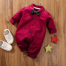 Load image into Gallery viewer, Luxury Modern Baby Boy Infant Rompers Baby Clothes Kids With Bow Modern Baby Costume Suit
