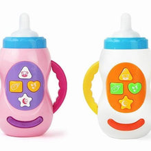 Load image into Gallery viewer, Baby Simulation Milk Bottle Toy LED Flashing Baby Bottle With Sound and Light Toys For Baby
