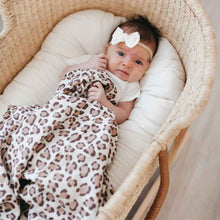 Load image into Gallery viewer, Bamboo Muslin Swaddle in Leopard
