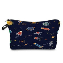 Load image into Gallery viewer, Elegant Multicolor Printed Large Capacity Pencil Case For Students Cute Cartoon Theme Stationary Cosmetic Bag
