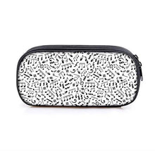 Load image into Gallery viewer, Elegant Music Note Piano Pen Case Holder Stylish Black/White Pencil Bag Guitar Pencil Case Unique Stationery Case For School
