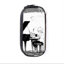 Load image into Gallery viewer, Elegant Music Note Piano Pen Case Holder Stylish Black/White Pencil Bag Guitar Pencil Case Unique Stationery Case For School
