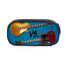 Load image into Gallery viewer, Elegant Music Note Piano Pen Case Holder Stylish Black/White Pencil Bag Guitar Pencil Case Unique Stationery Case For School
