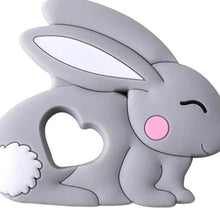 Load image into Gallery viewer, Baby Teether Silicone Rabbit Food Grade Bunny Teether Nursing Teething  Accessories Silicone Animal Teether For Kids and Baby
