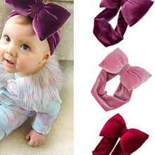 Load image into Gallery viewer, Luxury Retro Modern Kids Girls Baby Toddler Bow Headband Accessories Headwear Big Bowknot For Girls
