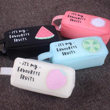 Load image into Gallery viewer, Fruit Pattern Pencil Case Large Capacity Candy Colors Pencil Cases High School College Office Supply Pencil Box
