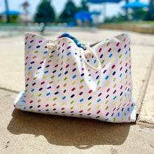 Load image into Gallery viewer, Rainbow Sprinkles Summer Weekender Tote
