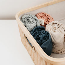 Load image into Gallery viewer, Seafoam Ribbed Changing Pad Cover
