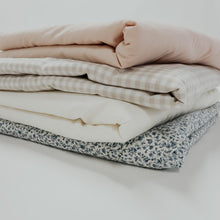 Load image into Gallery viewer, Beige Gingham Crib Quilted Blanket
