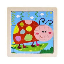 Load image into Gallery viewer, Intelligence Kids Toy Wooden 3D Puzzle Tangram for Children Baby Cartoon Animal , Traffic Puzzles Educational Learning Toys
