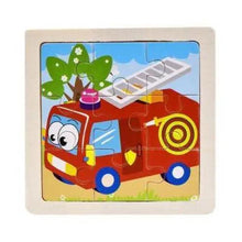 Load image into Gallery viewer, Intelligence Kids Toy Wooden 3D Puzzle Tangram for Children Baby Cartoon Animal , Traffic Puzzles Educational Learning Toys
