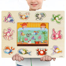 Load image into Gallery viewer, Kids 3D Puzzle Wooden Toys Colorful Geometry Shape Cognition Wood Puzzle Children Early Learning Educational Montessori Toys
