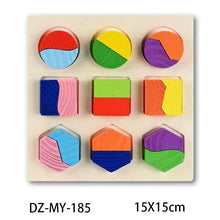 Load image into Gallery viewer, Kids 3D Puzzle Wooden Toys Colorful Geometry Shape Cognition Wood Puzzle Children Early Learning Educational Montessori Toys
