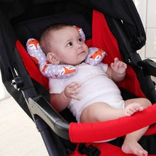 Load image into Gallery viewer, Kids Children Baby Pillow Soft Neck Support Infant Car Cushion U-Shape Cotton Infant Nursing Pillow Toddler Sleep Positioner  Air Mesh Organic Cotton Protection for Flat Head Baby Pillow for Newborn Breathable Adjustable Infants and Baby Neck Head Support
