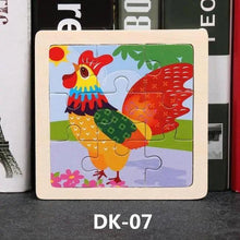 Load image into Gallery viewer, Kids Puzzle Toy Animals and Vehicle Wooden Puzzles Jigsaw Baby Educational Learning Toys for Children Gift
