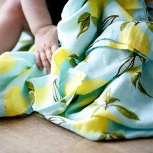 Load image into Gallery viewer, DOLLY LANA  Bamboo Muslin Swaddle - Lemon Zest
