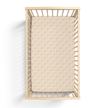 Load image into Gallery viewer, Jersey Knit Polyester Crib Sheet in Wildflower Meadow
