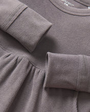Load image into Gallery viewer, Long Sleeve Ribbed Dress - Graphite
