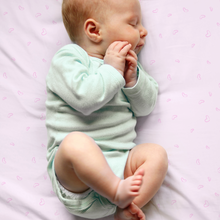 Load image into Gallery viewer, Jersey Knit Polyester Crib Sheet in Love Me True
