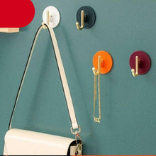 Load image into Gallery viewer, Luxury Wall Hooks Without Punching Self-Adhesive Suitable for Kitchen and Bathroom key Holder Seamless Hooks Behind The Door Wall Mounted Coat Rack Plastic Hook Home Decorative Small Hooks for Hanging Hat Coats Towel Jacket
